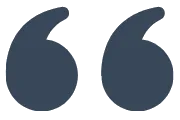 Testimonial quote mark